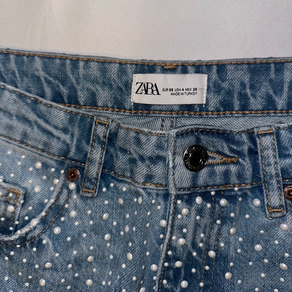 Zara / Jeans / Zara Pearl TRF Wide Leg Jeans - Picture 6 of 11